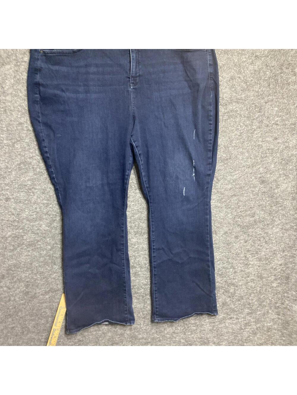 NYDJ Women Jeans Plus Size 26 W Barbara Bootcut Blue